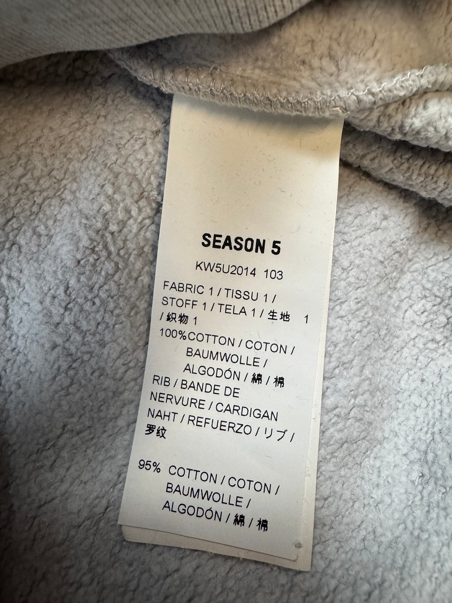 Yeezy Season 5 Calabasas Crewneck Grey