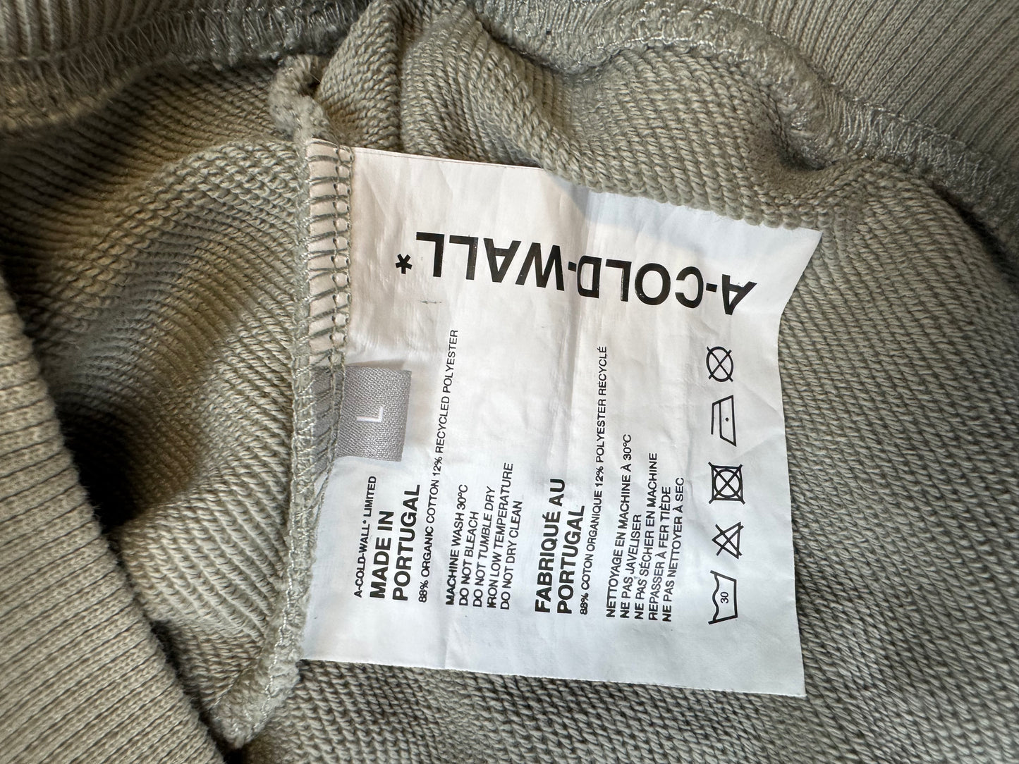 A Cold Wall hoodie grey