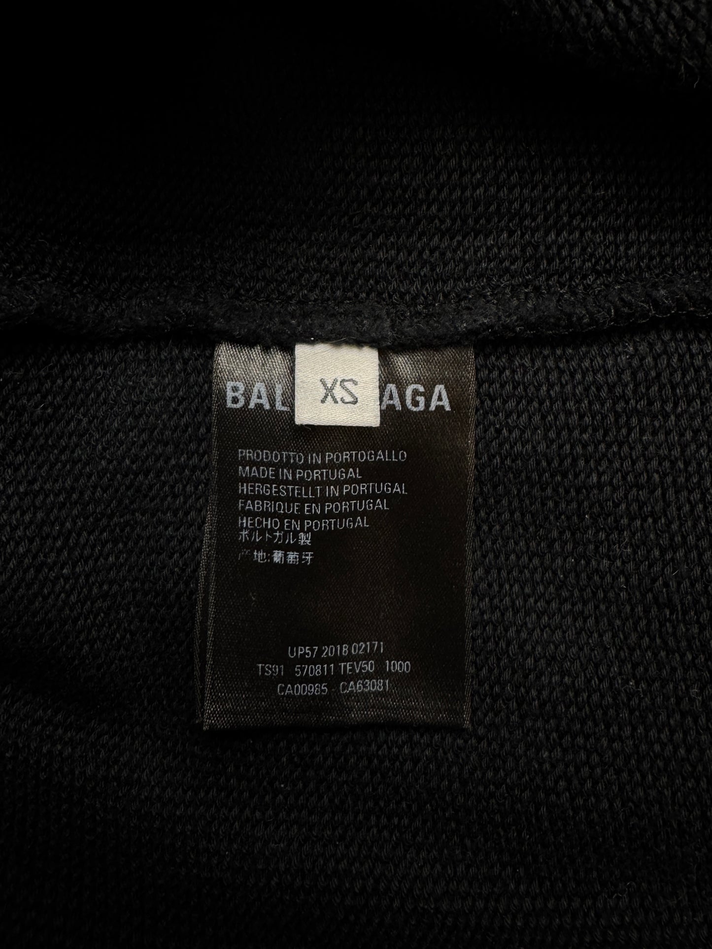 BALENCIAGA Rainbow Logo Hoodie β Black