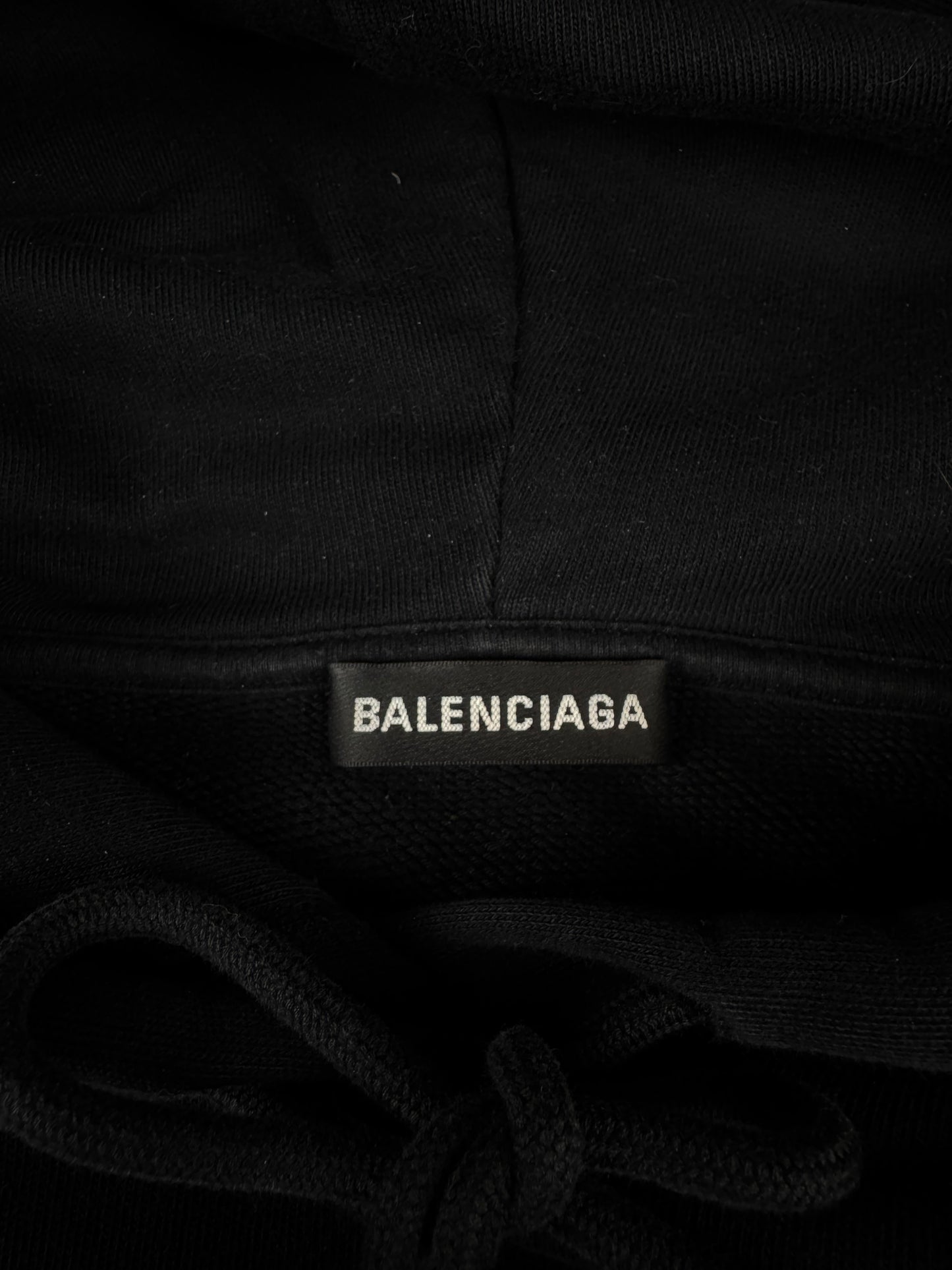 BALENCIAGA Rainbow Logo Hoodie β Black