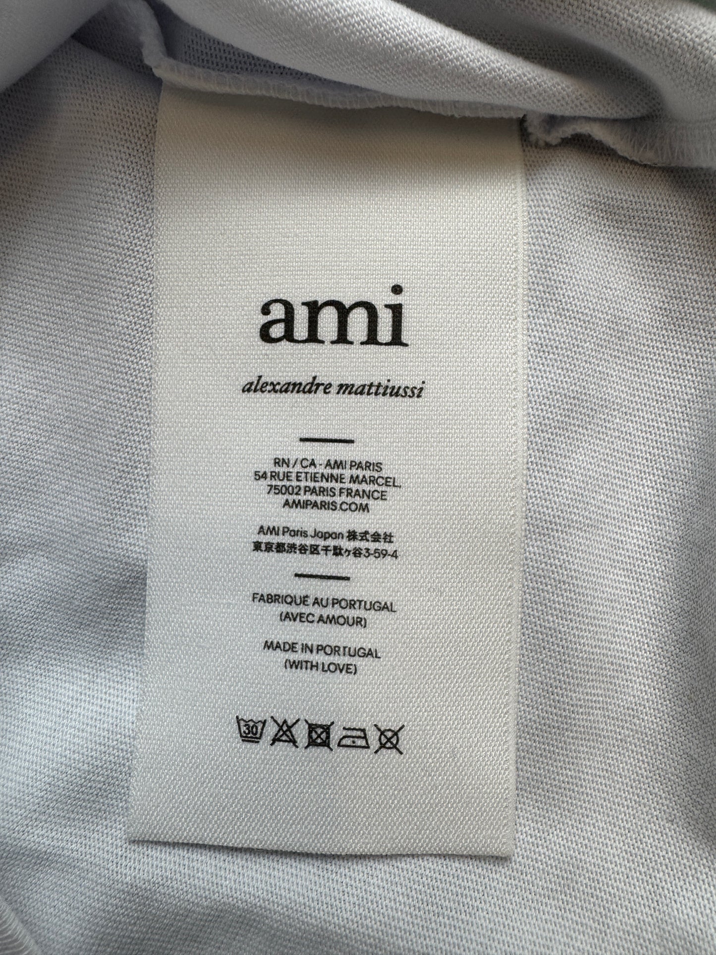 AMI PARIS Long Sleeve Tee β White
