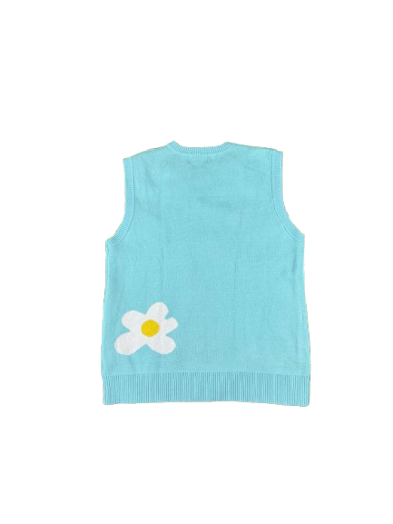 GOLF WANG Floral Puffer Vest – Blue