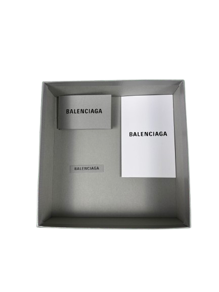 BALENCIAGA Reversible Leather Belt โ Blue & Grey