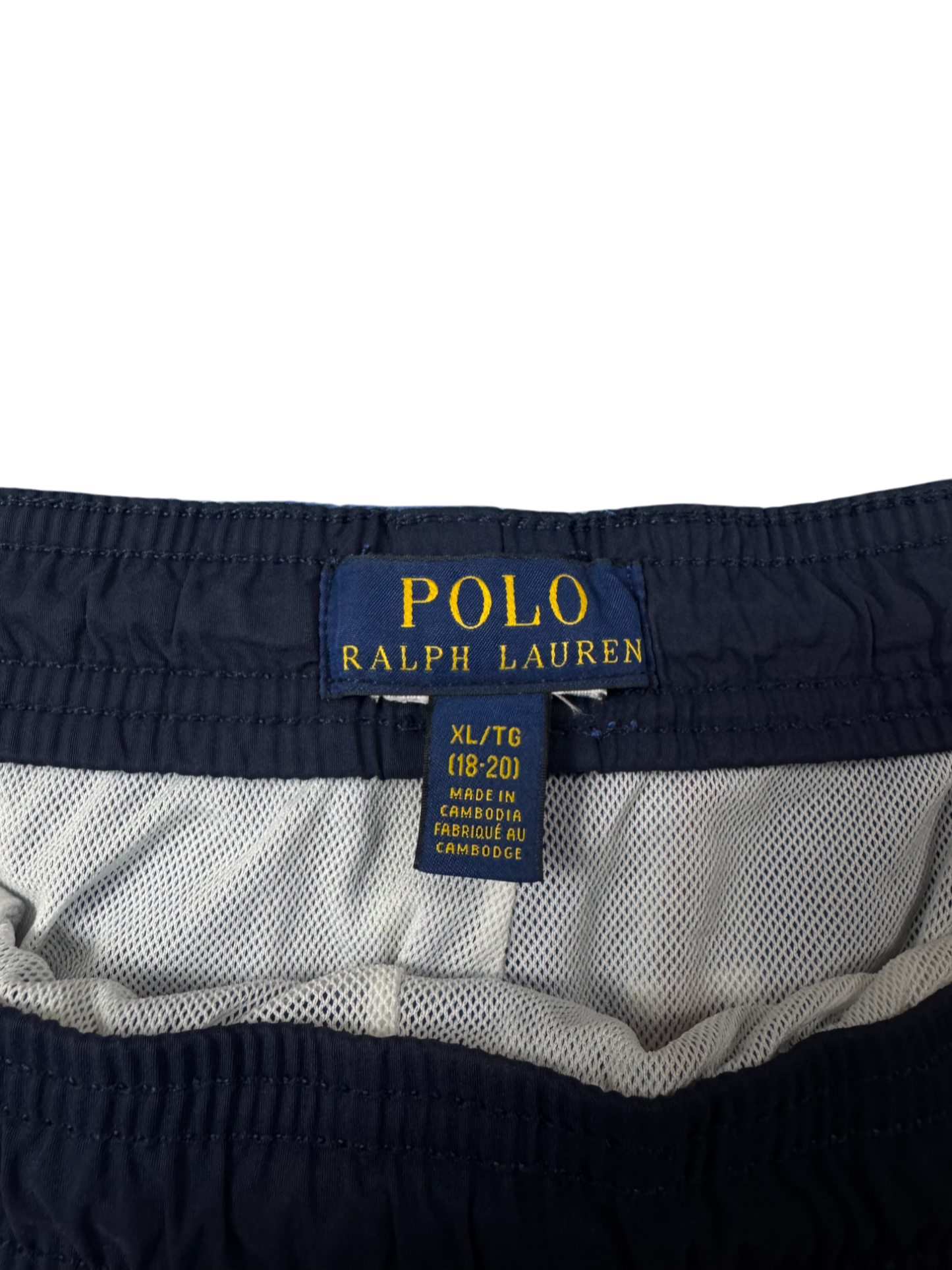 RALPH LAUREN Checkered Swim Shorts โ Blue