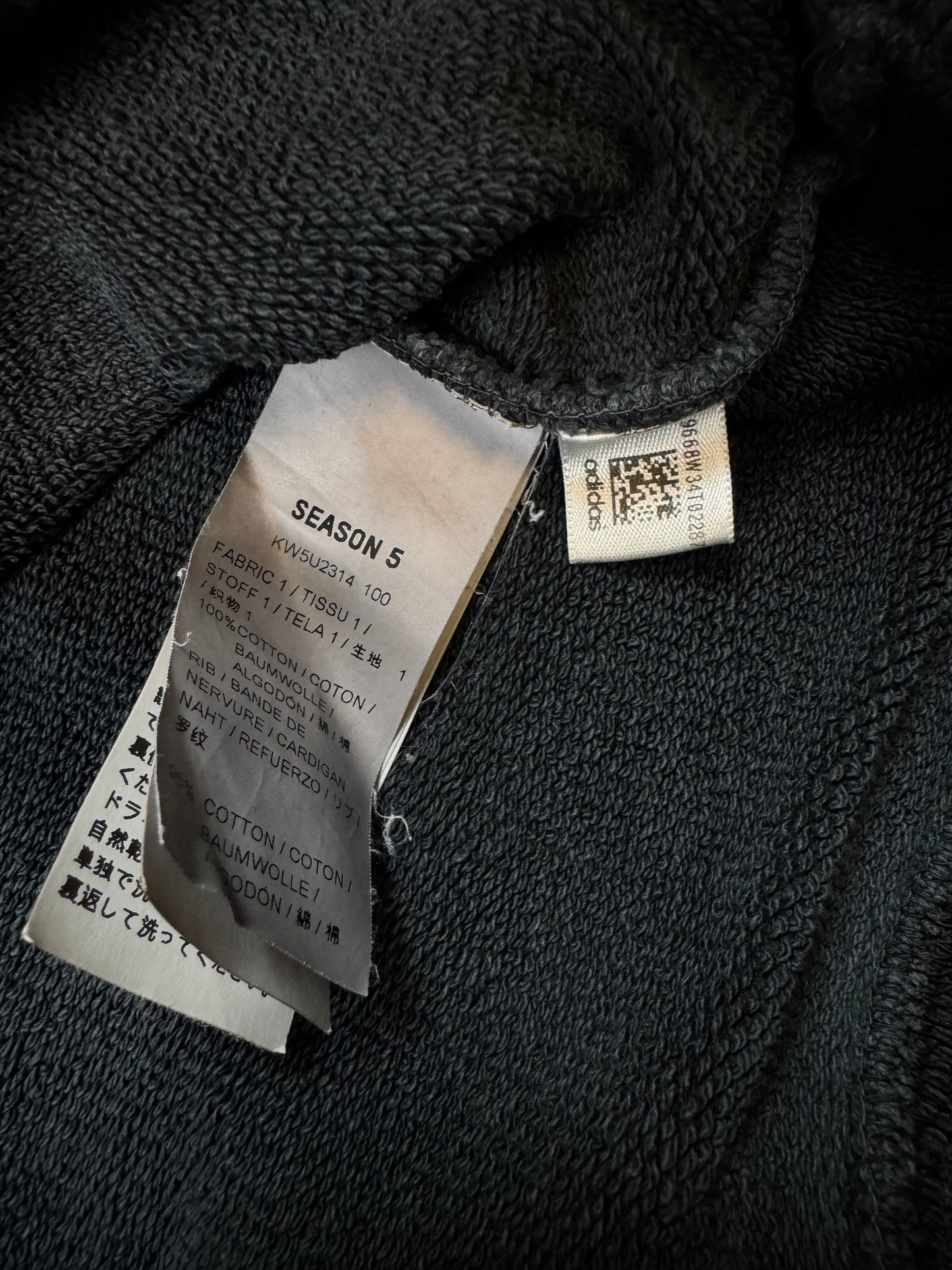 Yeezy Season 5  Adidas Calabasas Crewneck Black