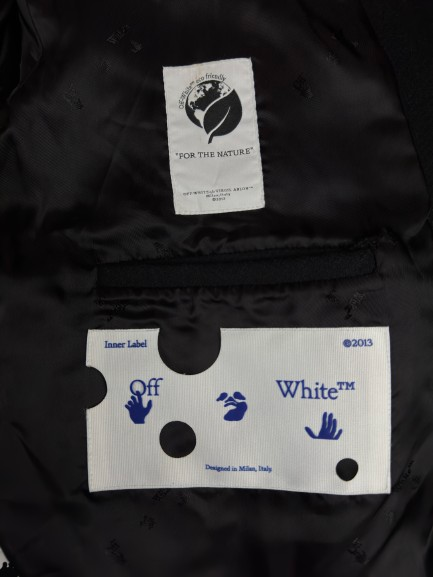 OFF-WHITE Varsity Bomber Jacket – Black