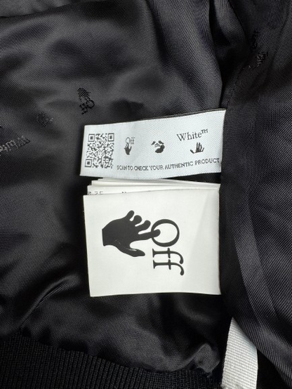 OFF-WHITE Varsity Bomber Jacket – Black