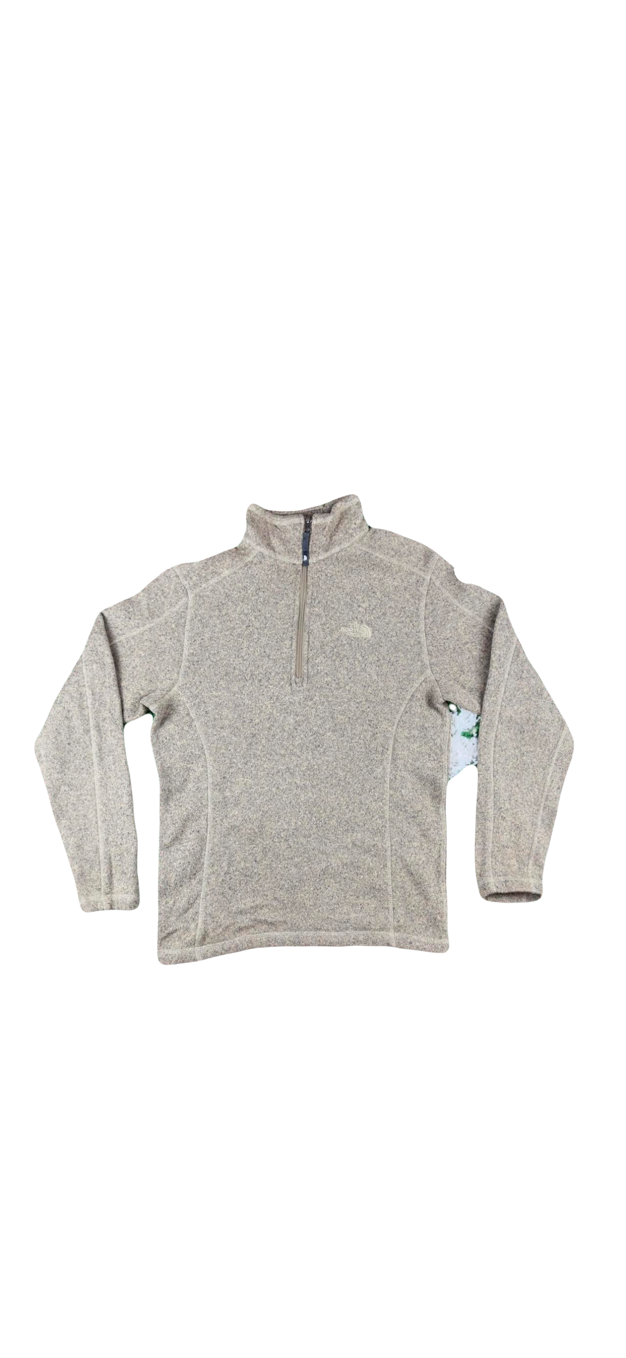The North Face Half-Zip Fleece – Cream Brown