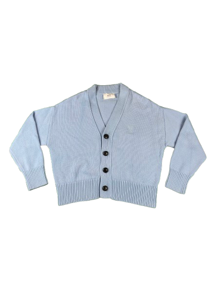 AMI PARIS Cropped Cardigan – Baby Blue