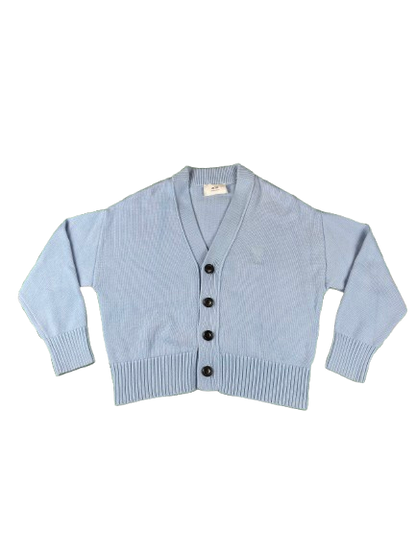 AMI PARIS Cropped Cardigan – Baby Blue