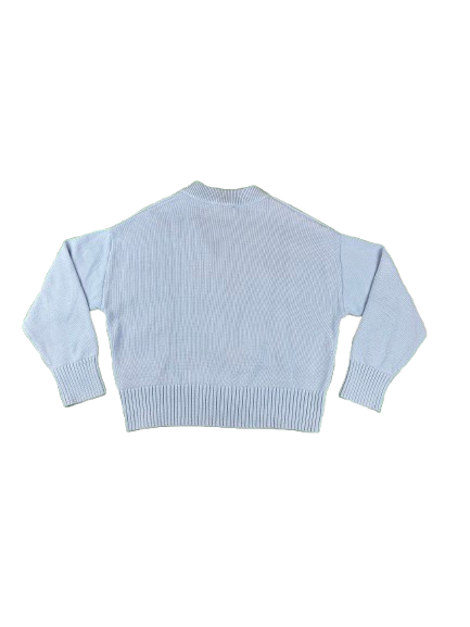 AMI PARIS Cropped Cardigan – Baby Blue