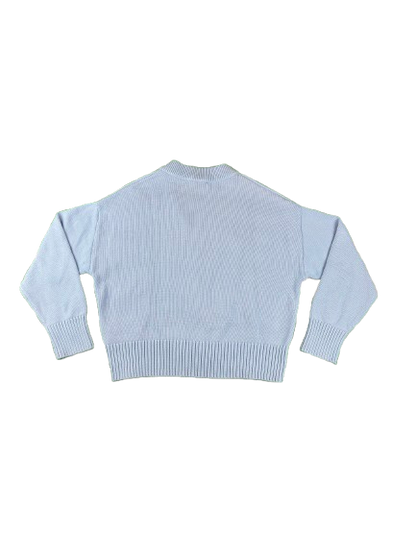 AMI PARIS Cropped Cardigan – Baby Blue