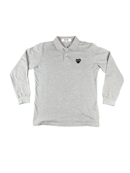 COMME DES GARÇONS Long Sleeve Polo – Grey