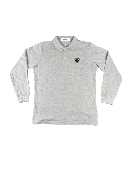 COMME DES GARÇONS Long Sleeve Polo – Grey