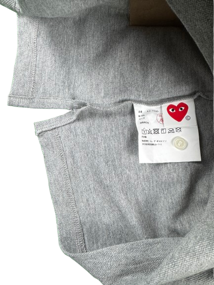 COMME DES GARÇONS Long Sleeve Polo – Grey