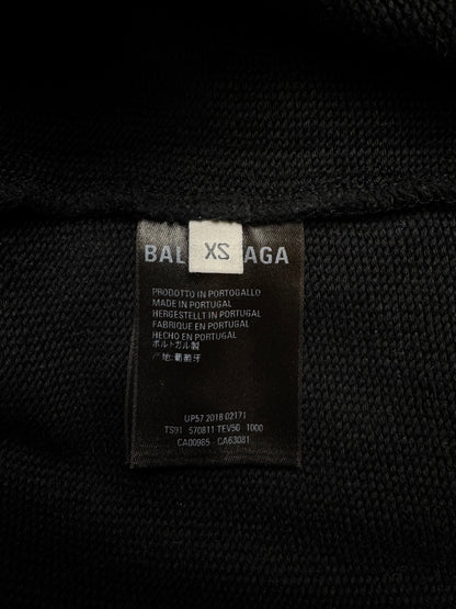BALENCIAGA Rainbow Logo Hoodie – Black