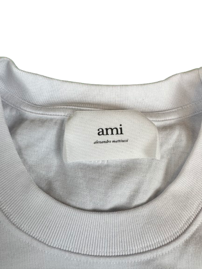 AMI PARIS Long Sleeve Tee – White