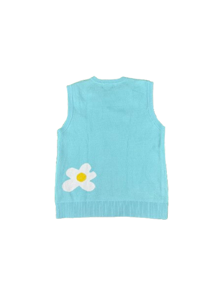 GOLF WANG Floral Puffer Vest – Blue