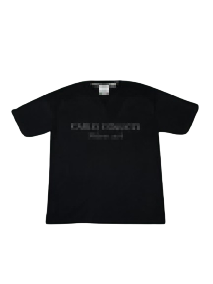 CC 410 CARLO COLUCCI Embroidered T-Shirt – Black