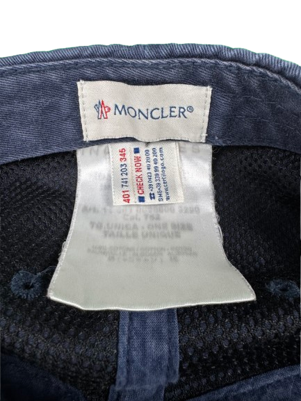 MONCLER Logo Baseball Cap – Navy