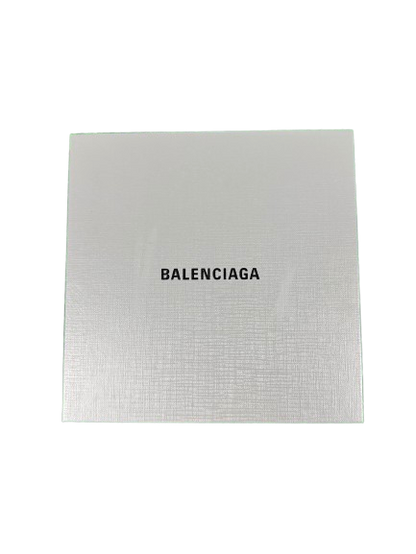 BALENCIAGA Reversible Leather Belt – Blue & Grey
