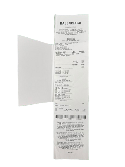 BALENCIAGA Reversible Leather Belt – Blue & Grey